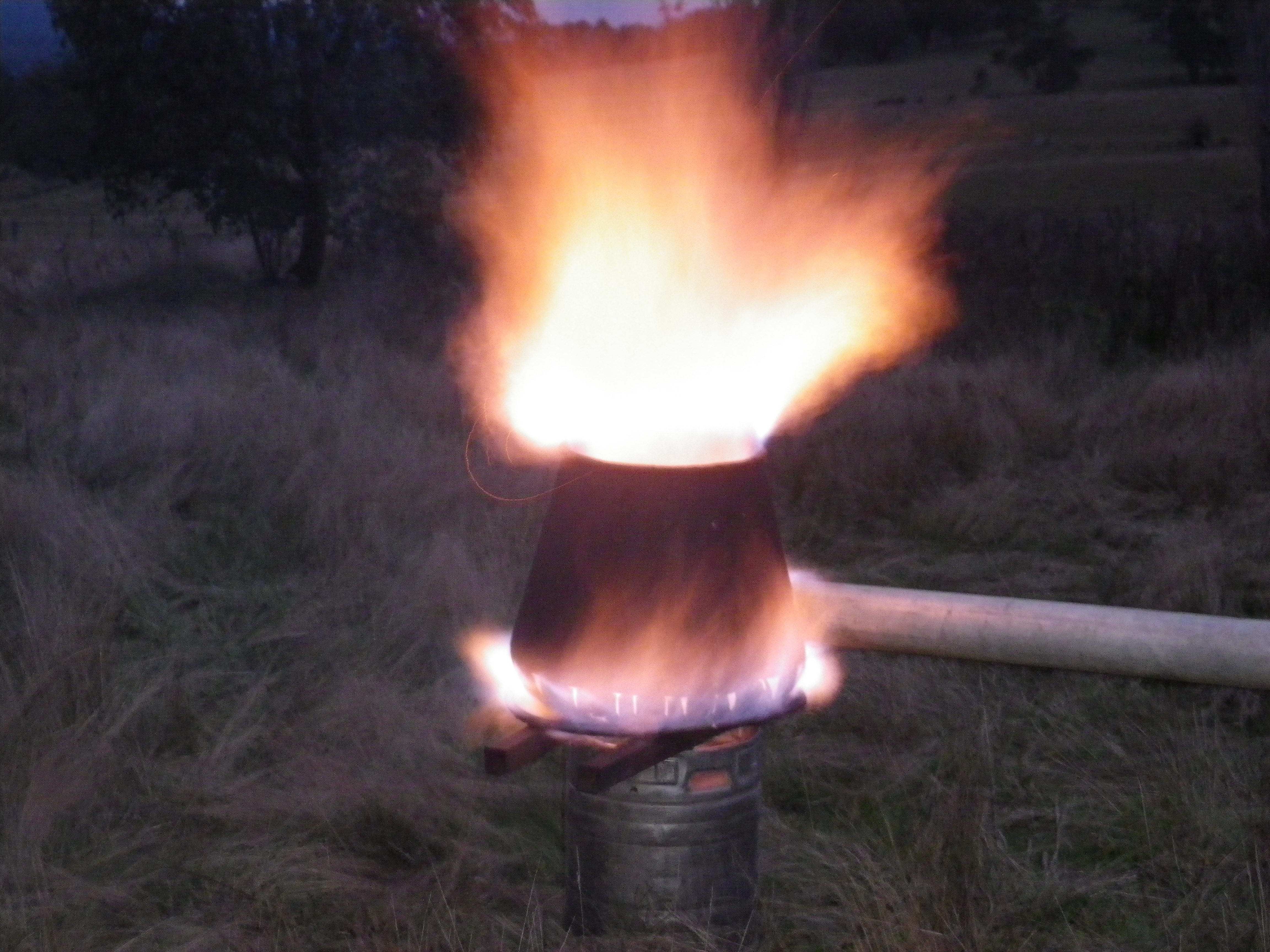 A Glowing Gasifier Gas